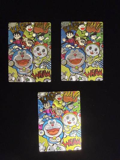 奇点卡牌限时专场 无佣金  所有卡牌独家赞助 部分卡牌支持多宫 流拍商品会循环上架 禁止小号扛价 拒绝套路 部分卡牌设有底价 大家放心拍！祝各位卡牌大佬名流身体健康！ - 奇点卡牌 哆啦A梦粗闪X3