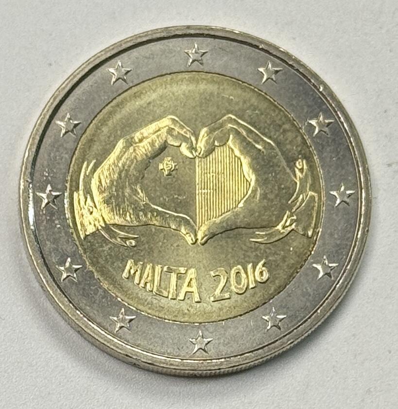 S&S Numismatic世界钱币-拍卖 第125期  马耳他2016年 爱心 2欧元双色纪念币
