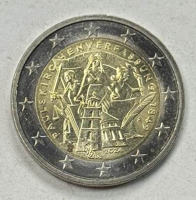 S&S Numismatic世界钱币-拍卖 第125期  - 德国2024年 圣保罗教堂成立175周年 2欧元双色纪念币 