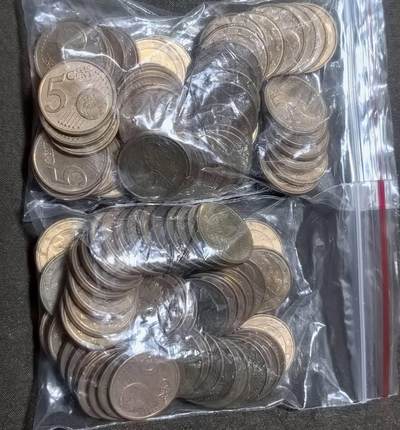 北京马甸外国币专卖第149期，外国币专场，陆续上拍，欢迎关注 - 5欧分100枚