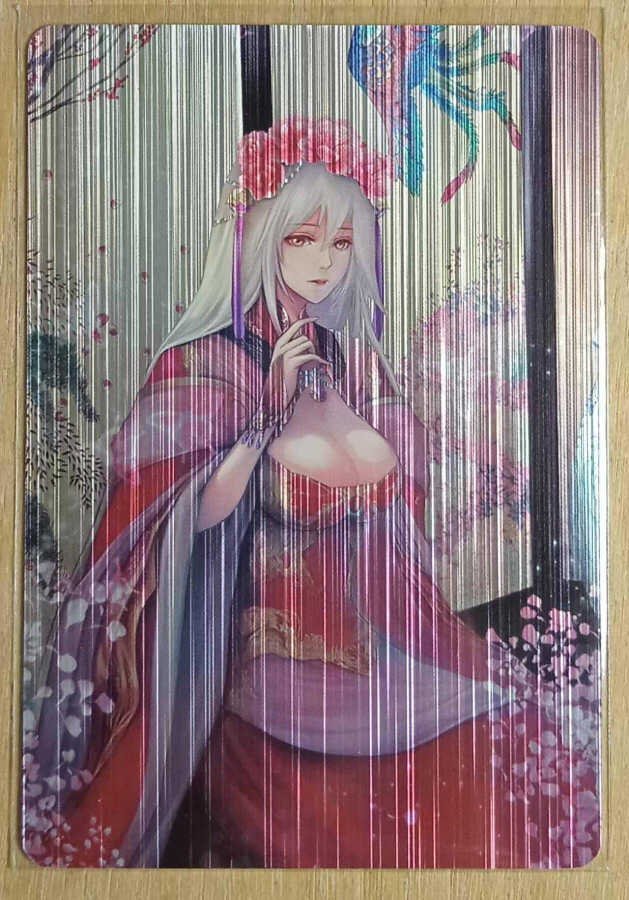 龙虎卡牌-八一场（满200元包邮，无佣金，每周六结拍，欢迎送拍） 拉丝金属彩闪 江东卡牌 花好春晓-穆皇后