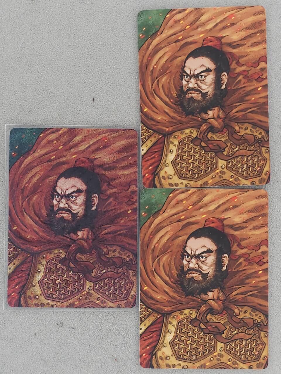 龙虎卡牌-八一场（满200元包邮，无佣金，每周六结拍，欢迎送拍） 【编号391】粗闪卡+普卡2张 小花瓣 祖师爷特卡 - 当阳桥张飞 二