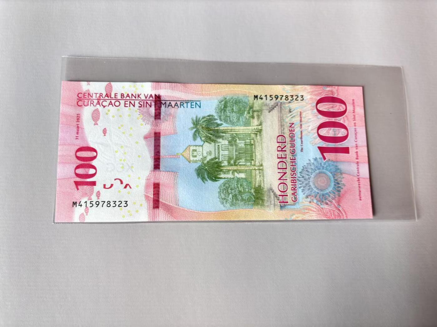 【Blue Auction】世界纸币精拍第803期——18级TOP拍卖/信誉/品质/专业/高效💫 库拉索 2025年100盾 全新UNC