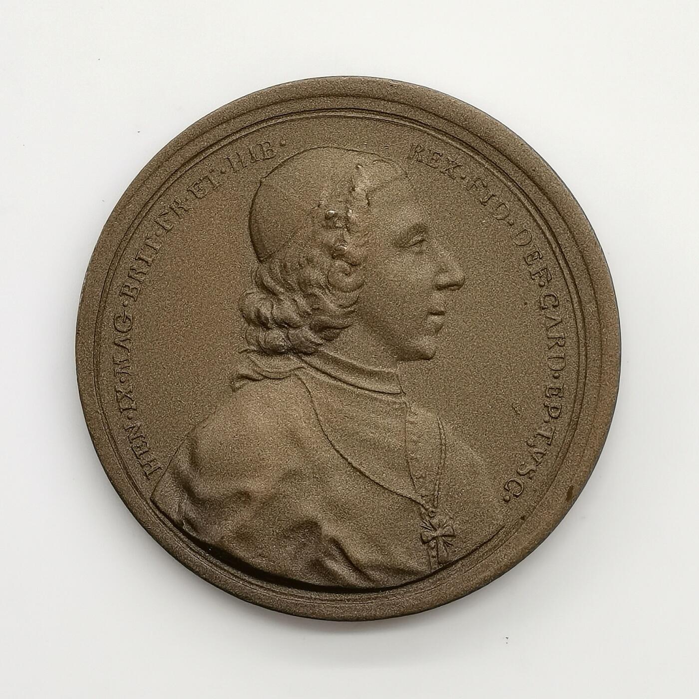 博洋堂世界钱币拍卖第167期（全场包邮） 英国1788年乔治三世逝世纪念大铜章，55mm，83.7g，属于支持支持斯图亚特王朝复辟的雅各布派纪念章