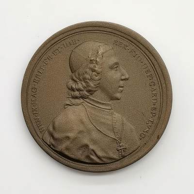 博洋堂世界钱币拍卖第167期（全场包邮） - 英国1788年乔治三世逝世纪念大铜章，55mm，83.7g，属于支持支持斯图亚特王朝复辟的雅各布派纪念章