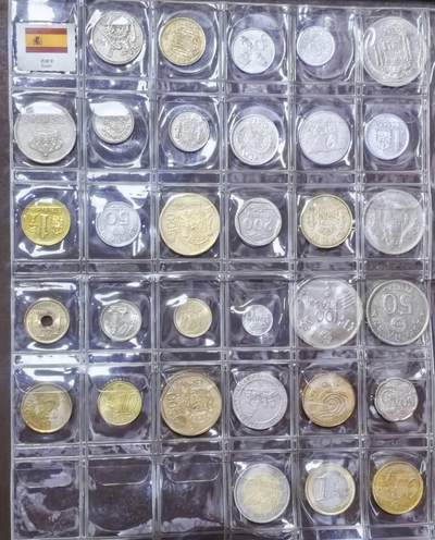 北京马甸外国币专卖第149期，外国币专场，陆续上拍，欢迎关注 - 西班牙32枚不重复