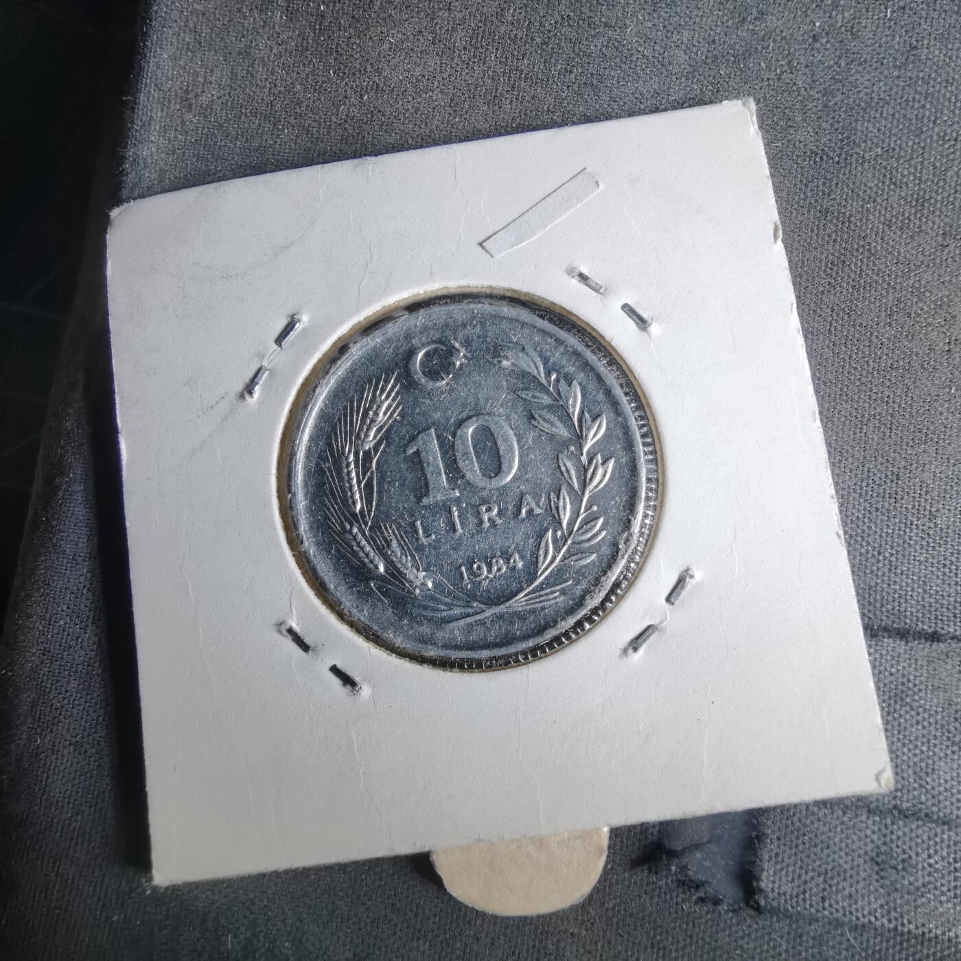 沼泽如烟--第1043场 土耳其1984年10里拉