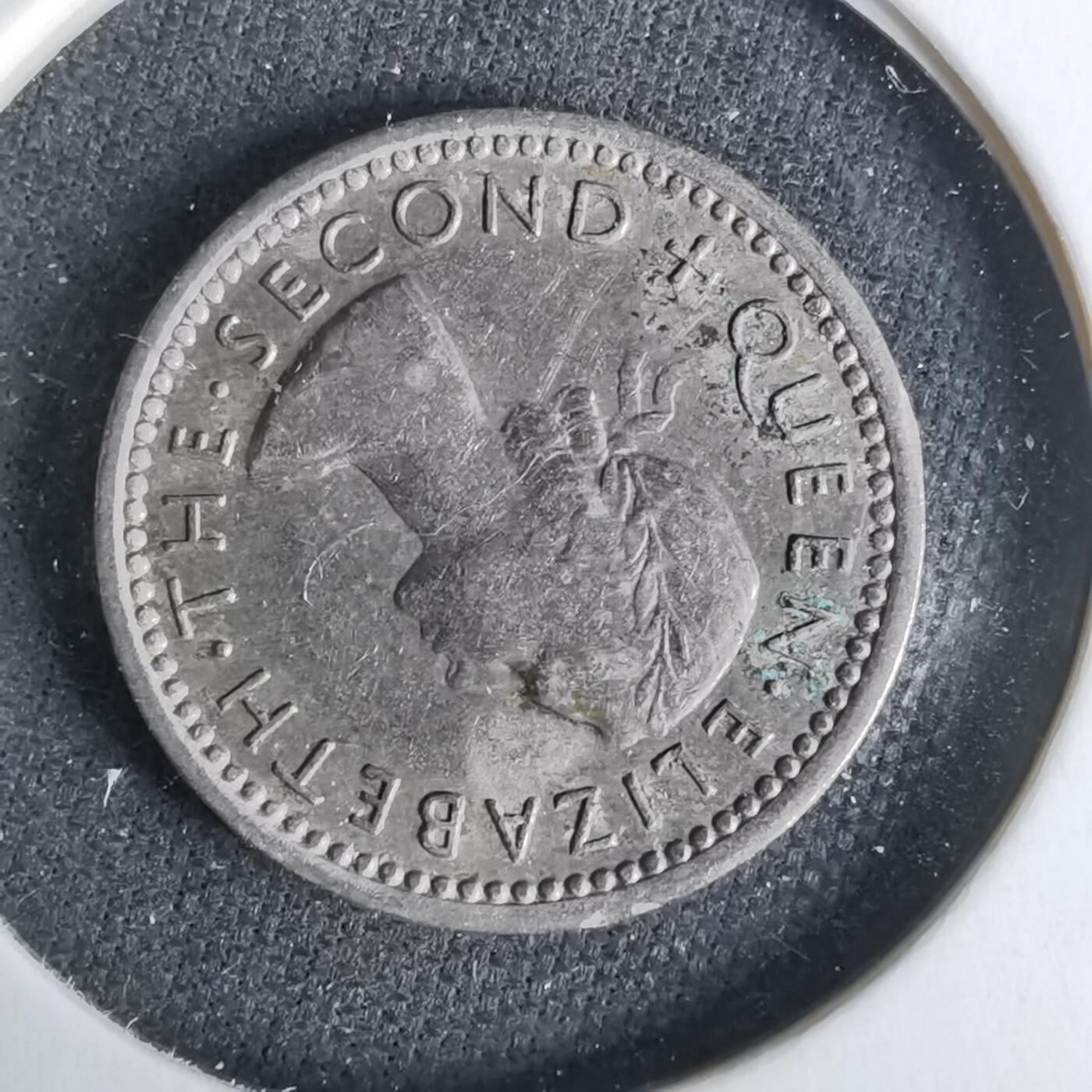 沼泽如烟--第1043场 新西兰1953年3便士伊二首年