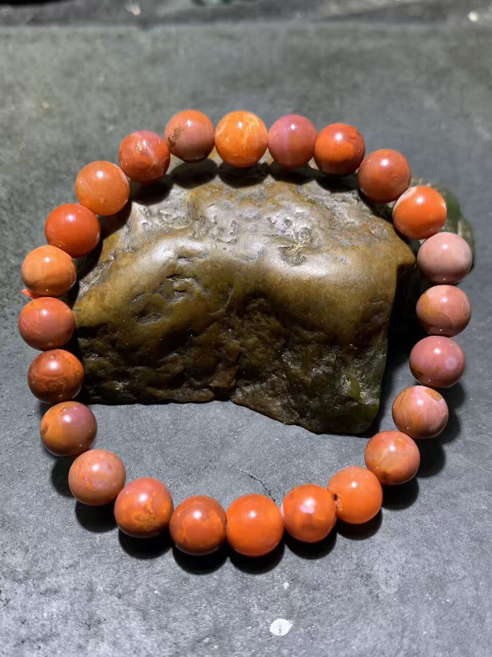 川料南红玛瑙通货手串一条