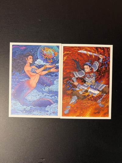 NO.29 好又多金牌大场，每周一站式配齐，方便凑单！（卖家送拍0抽成！周6晚9点截拍！） - 小花瓣 扈三娘+女娲 明信片2张