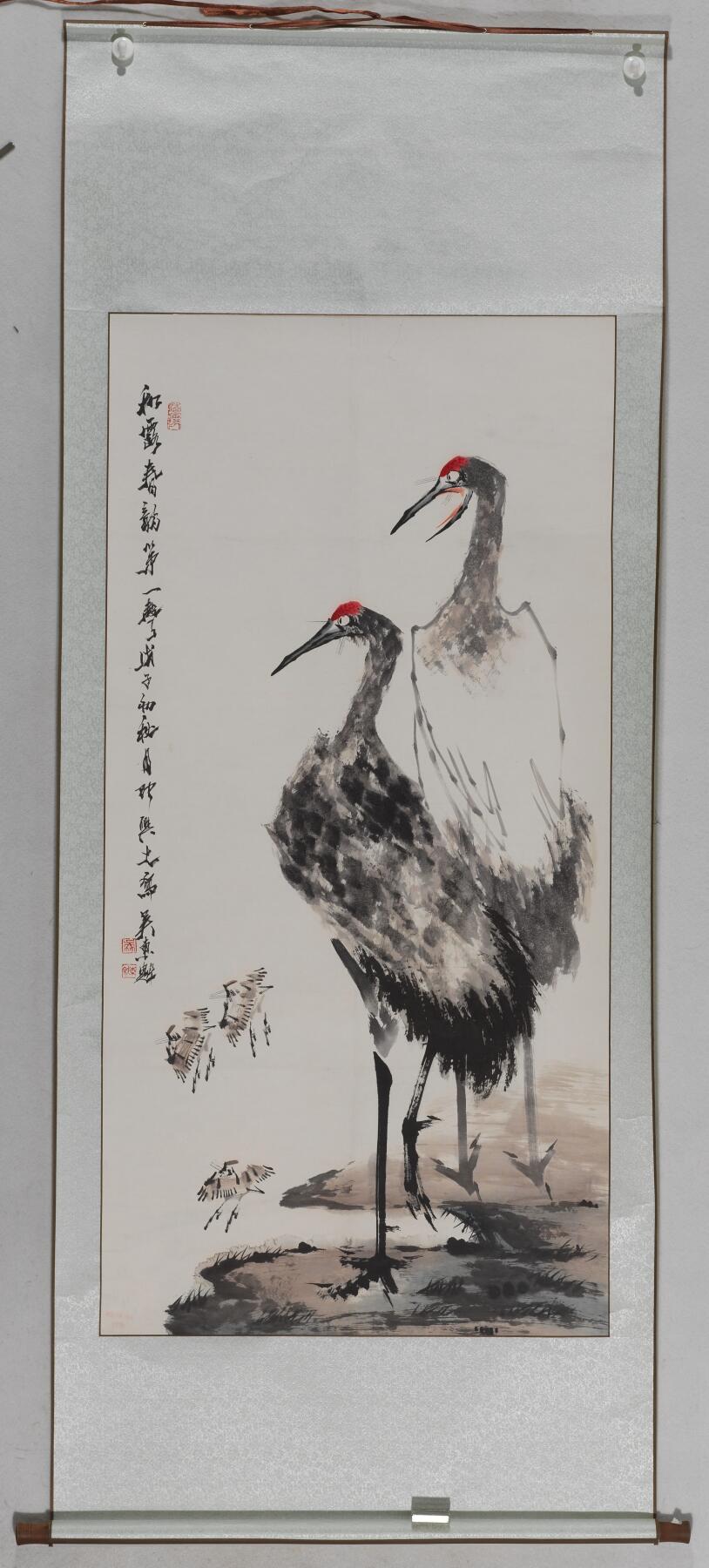 碧月说宝 近现代书画专场（八） 吴东魁 仙鹤