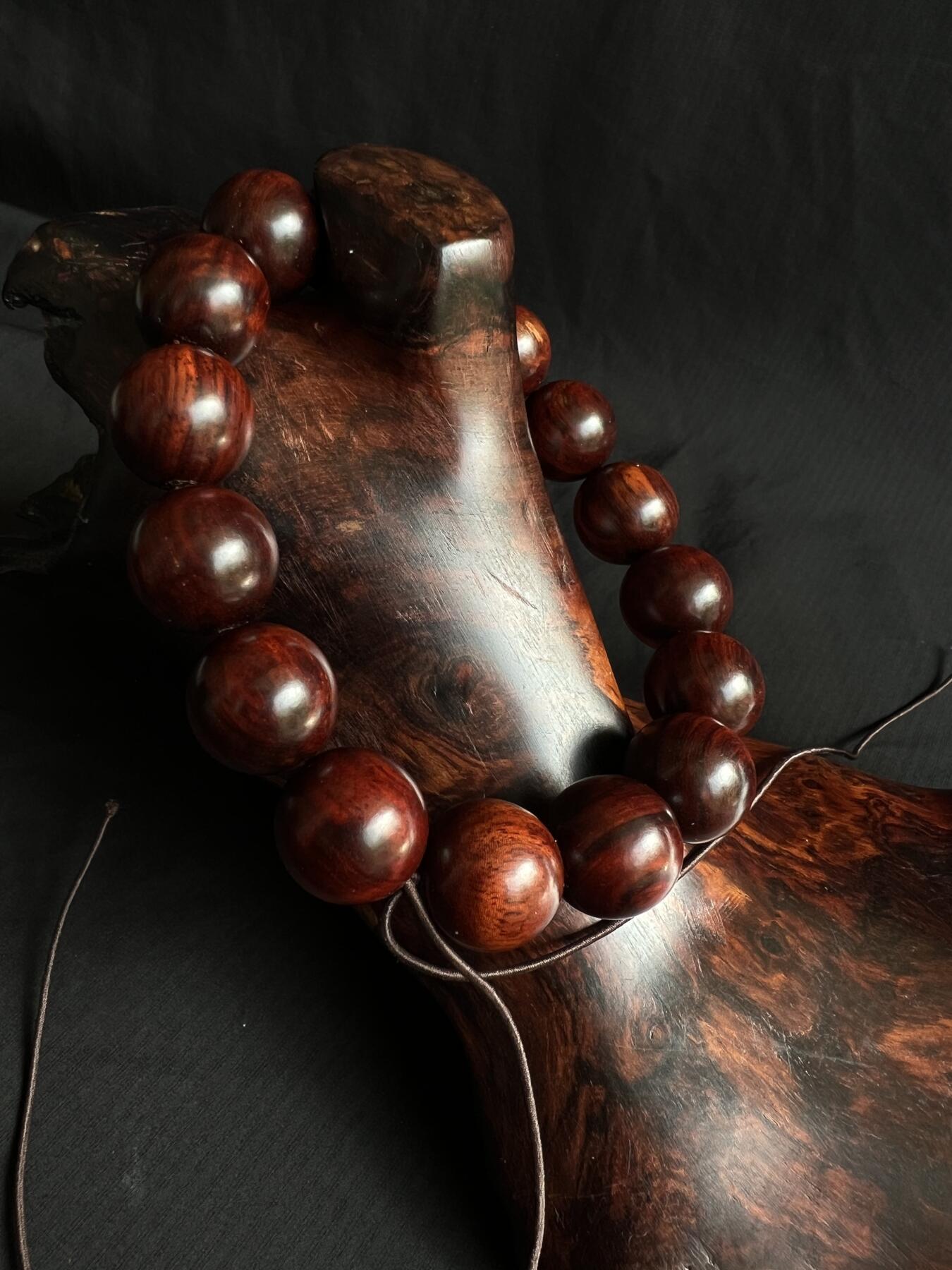 零元拍：小叶紫檀 1.5手串。妥妥的高油高密，檀香宜人