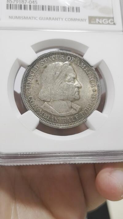 博洋堂世界钱币拍卖第167期（全场包邮） NGC MS62 美国1893年哥伦布发现新大陆50分纪念银币，美系经典品种，转光五彩好品，不错的状态