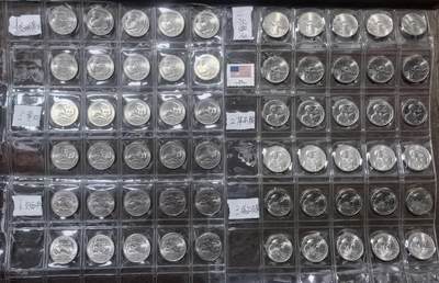 北京马甸外国币专卖第149期，外国币专场，陆续上拍，欢迎关注 - 美国2022年起杰出女性25美分纪念币1一6种，每种10枚