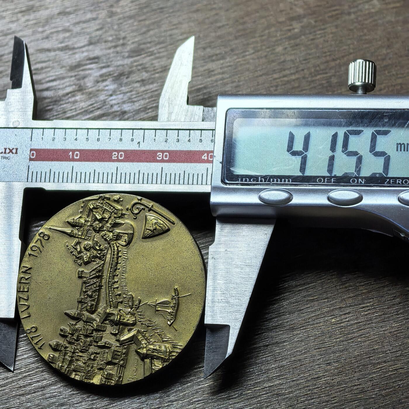 1978年瑞士卢塞恩（琉森）建城800周年高浮雕纪念铜章