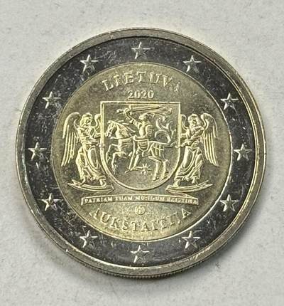 S&S Numismatic世界钱币-拍卖 第125期  - 立陶宛2020年 奥克塔蒂亚地区 2欧元双色纪念币