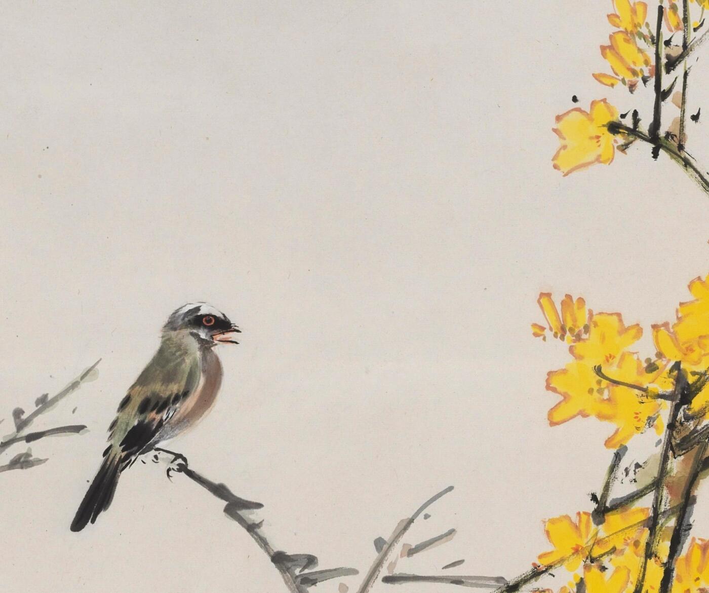 碧月说宝 近现代书画专场（八） 田镛 迎春