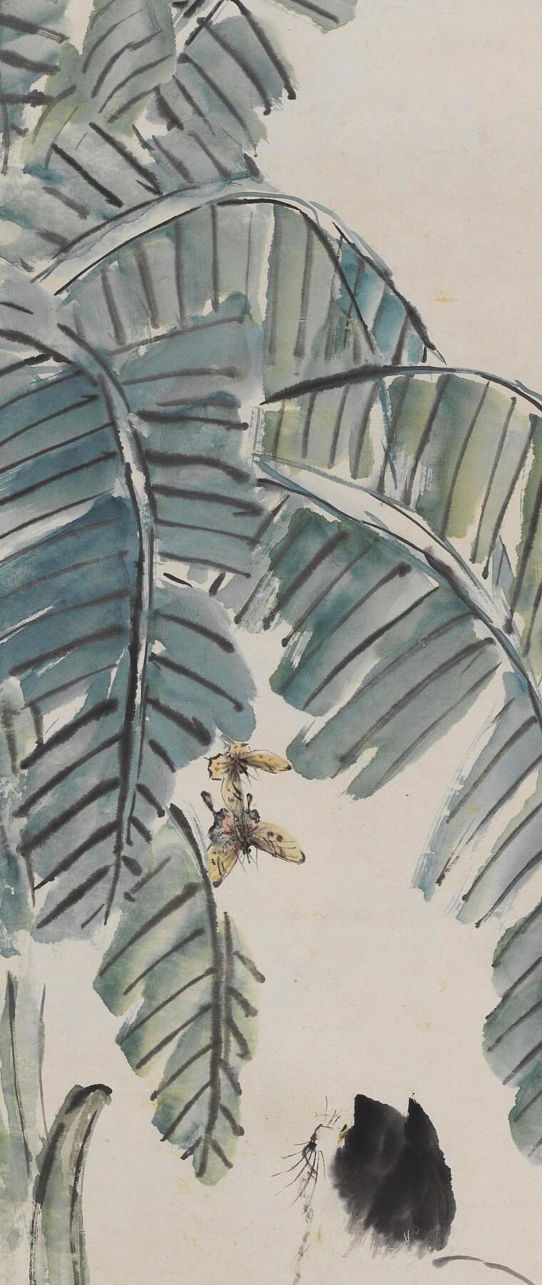 碧月说宝 近现代书画专场（八） 顾伯达 蕉荫耄耋图