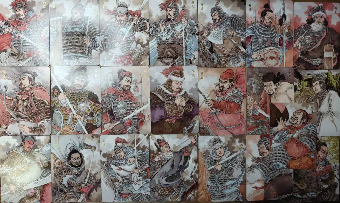 龙虎卡牌-八一场（满200元包邮，无佣金，每周六结拍，欢迎送拍） 普卡22张 超吉梦 李宇航 - 五虎上将&东吴十二虎臣&五子良将