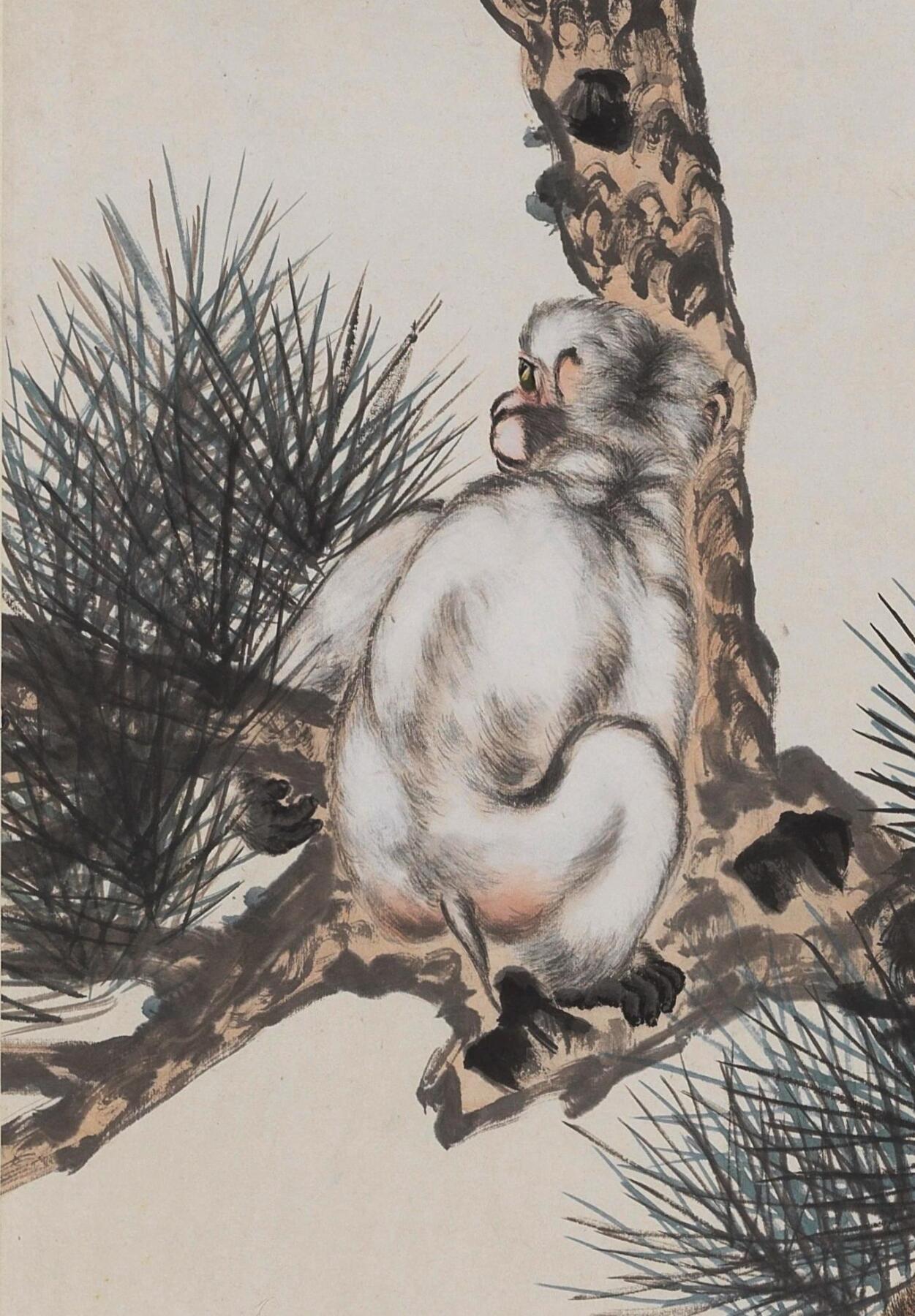 碧月说宝 近现代书画专场（七） 金少石 松猴