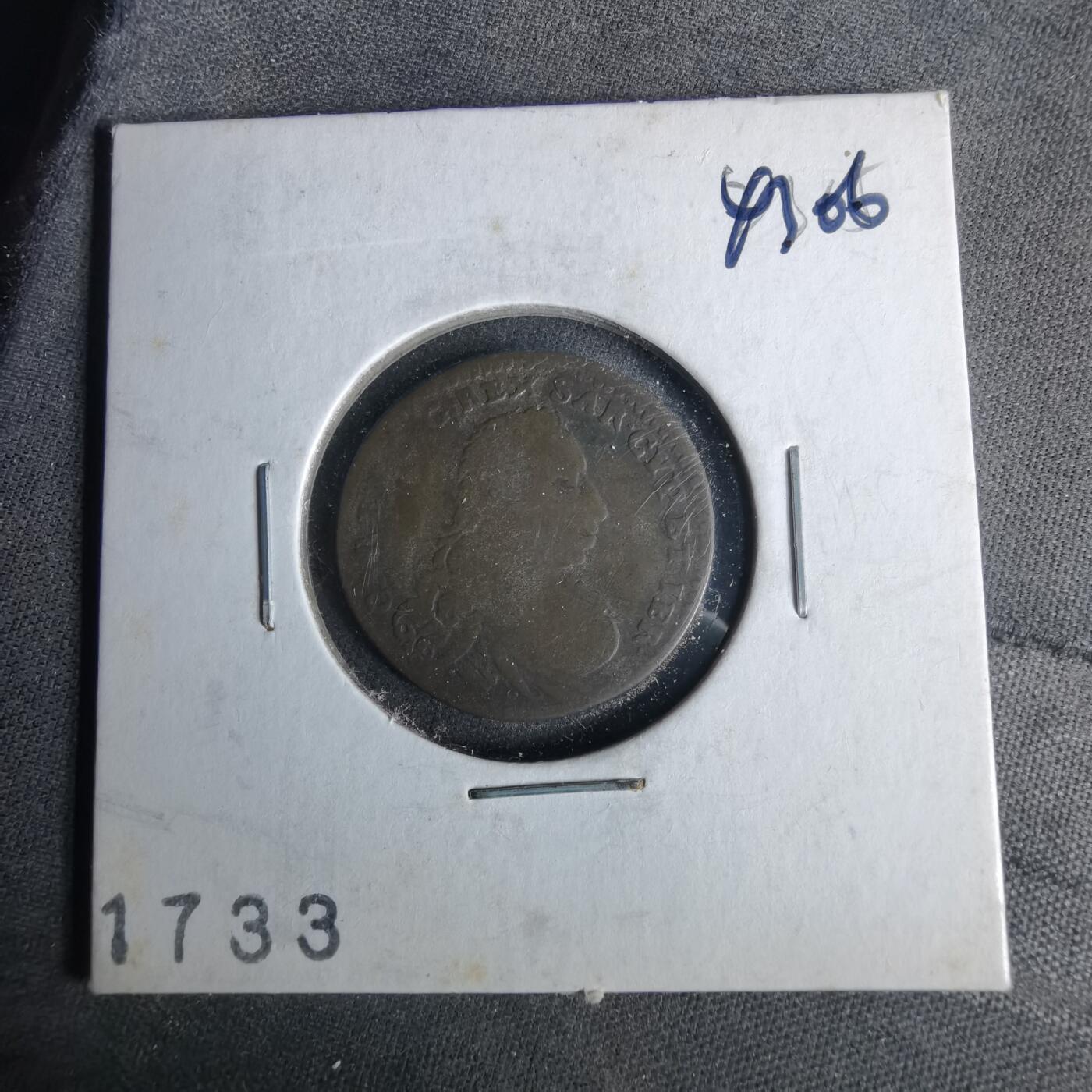 沼泽如烟--第1043场 1733年老铜币