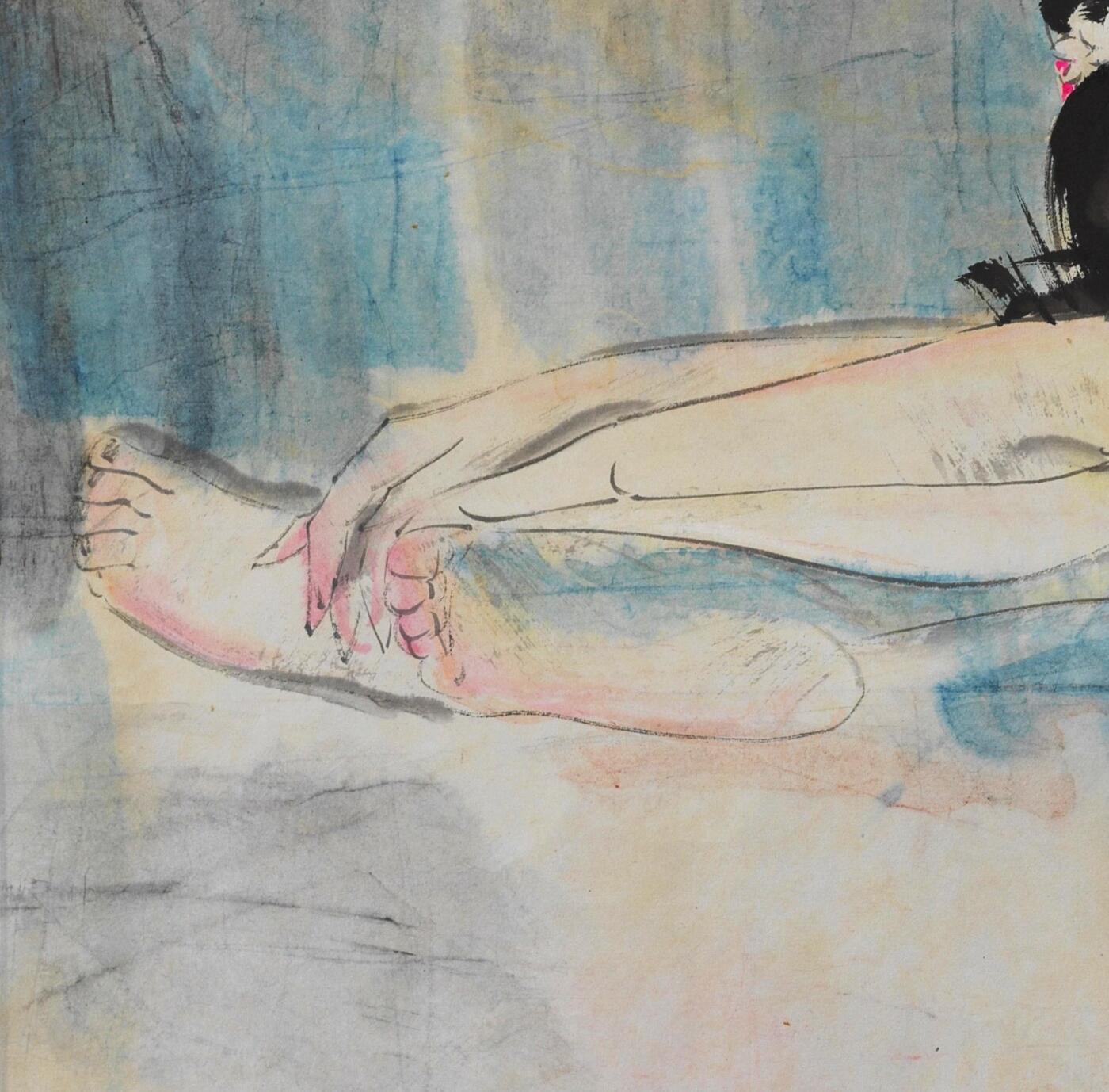 碧月说宝 近现代书画专场（七） 林墉 裸女