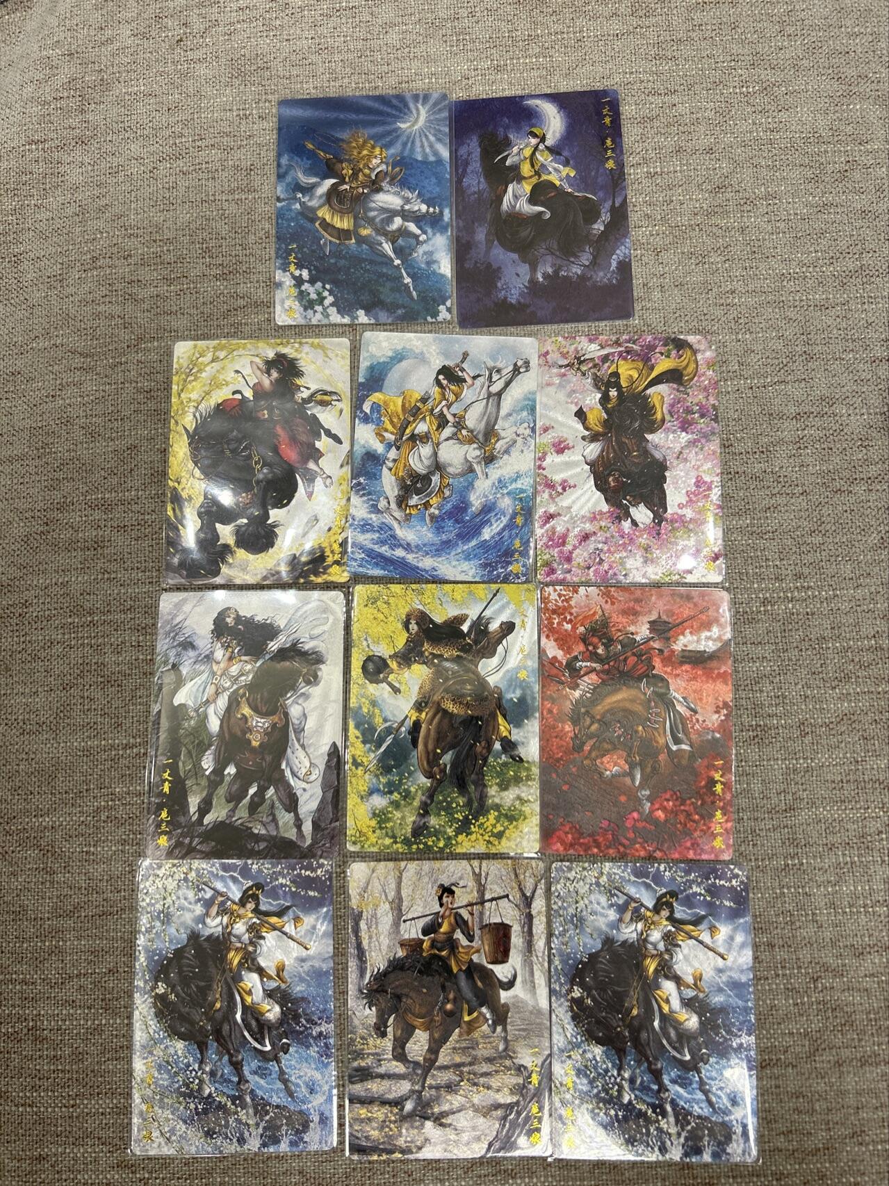 喜灰玩卡拍卖第七期，接拍品0佣金，欢迎送拍，释放现金流，让自己有资金可以购买更多喜欢的卡牌，让别的卡友能淘到更多心仪的卡牌 【限编一组11张】卡德曼 谷粒老师绘11张 B版 不重复 限编粗闪