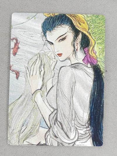 龙虎卡牌-八一场（满200元包邮，无佣金，每周六结拍，欢迎送拍） - 粗闪卡 昆仑万象 权迎东手绘复刻第一弹 -  四大美女之西施