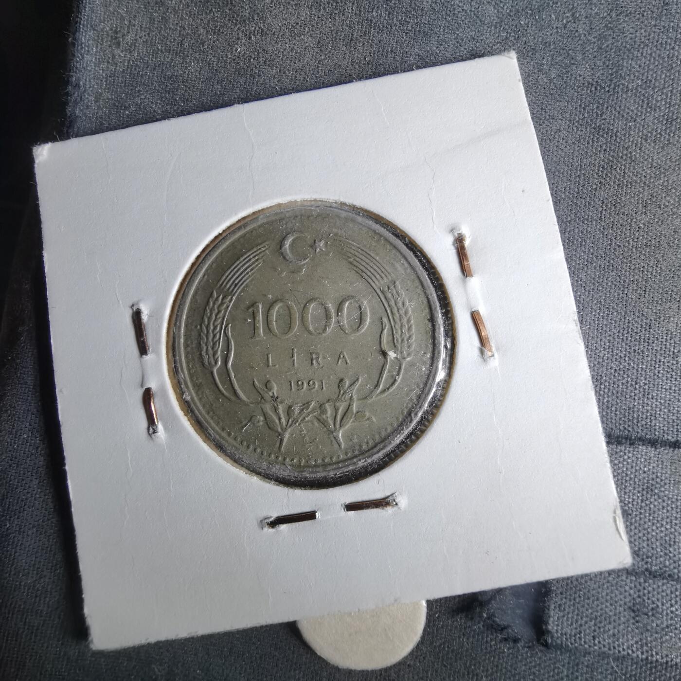 沼泽如烟--第1043场 土耳其1991年1000里拉