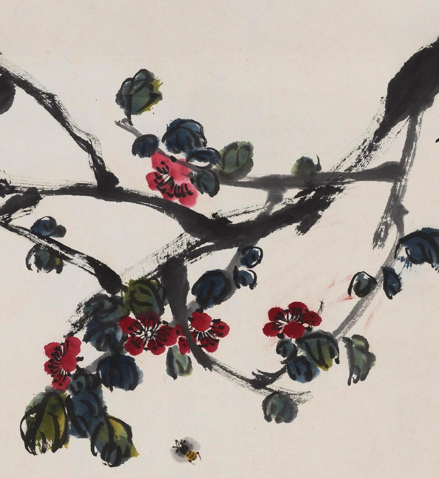 碧月说宝 近现代书画专场（八） 齐秉声 春雨杏花