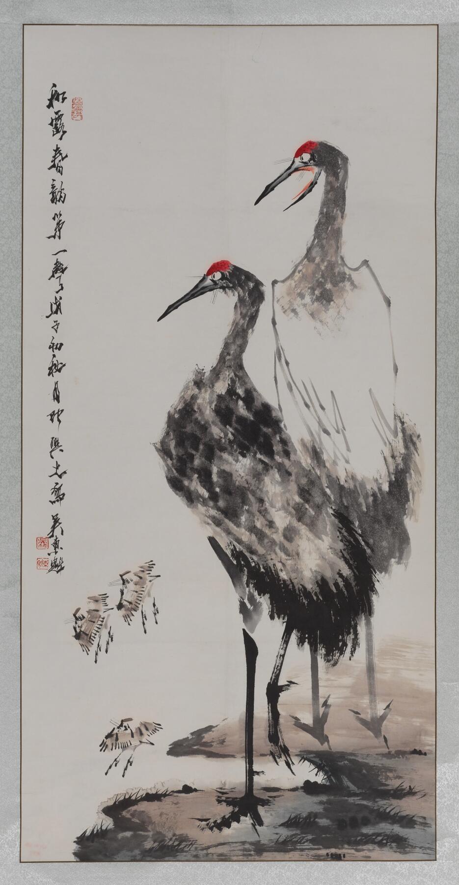 碧月说宝 近现代书画专场（八） 吴东魁 仙鹤