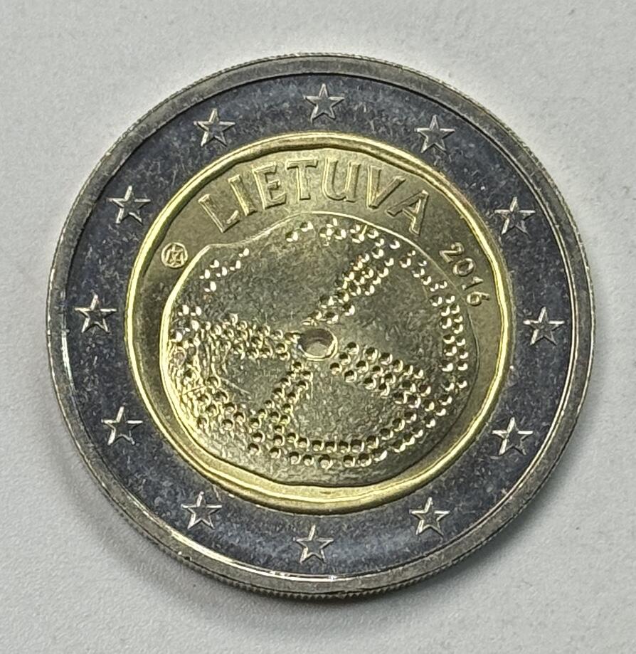S&S Numismatic世界钱币-拍卖 第125期  立陶宛2016年 波罗的海文化 2欧元双色纪念币
