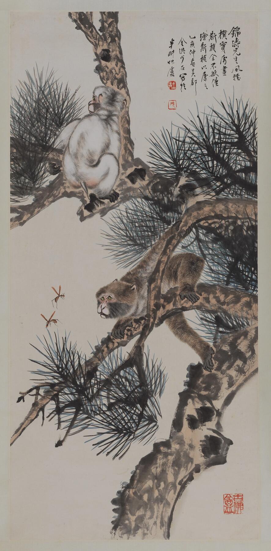 碧月说宝 近现代书画专场（七） 金少石 松猴