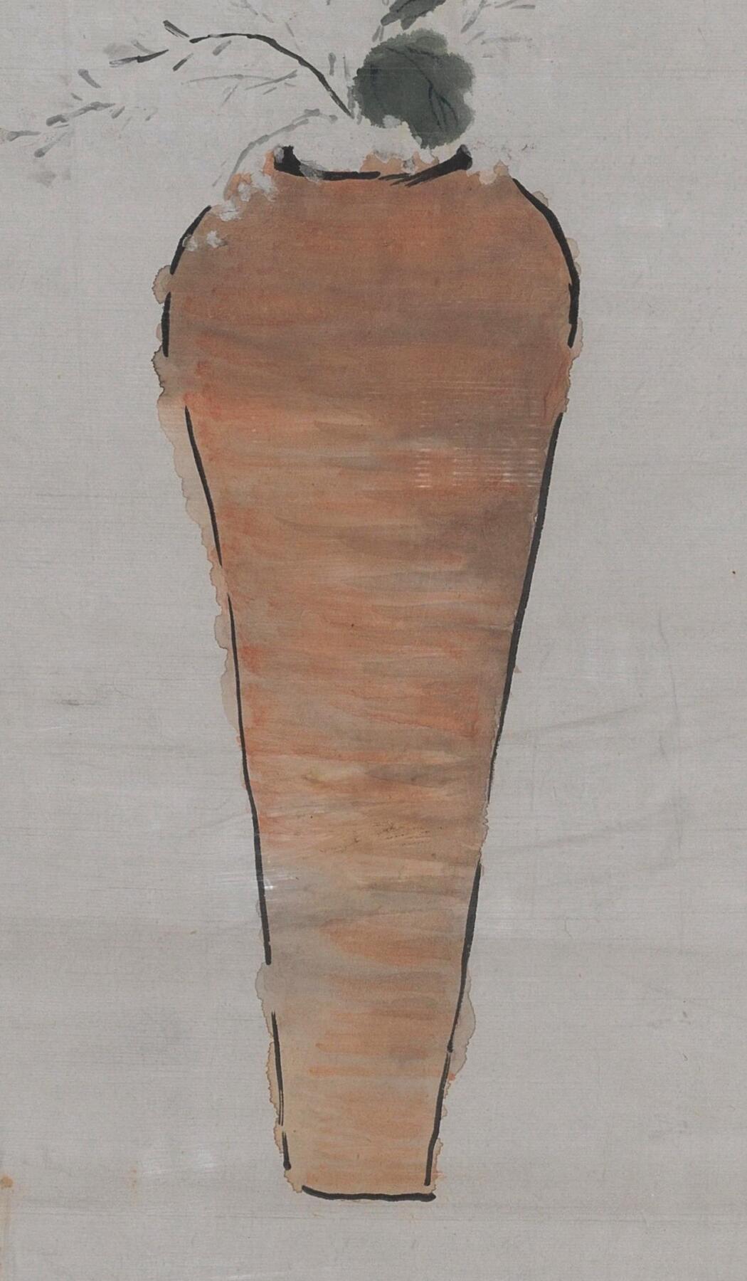 碧月说宝 近现代书画专场（七） 姚华 瓶花