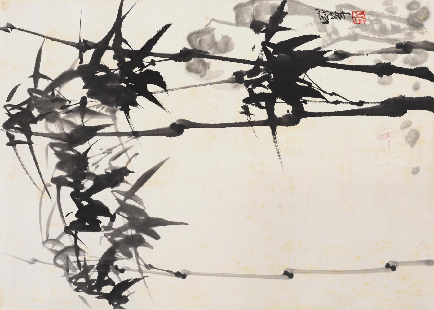 碧月说宝 近现代书画专场（六） 竹石图