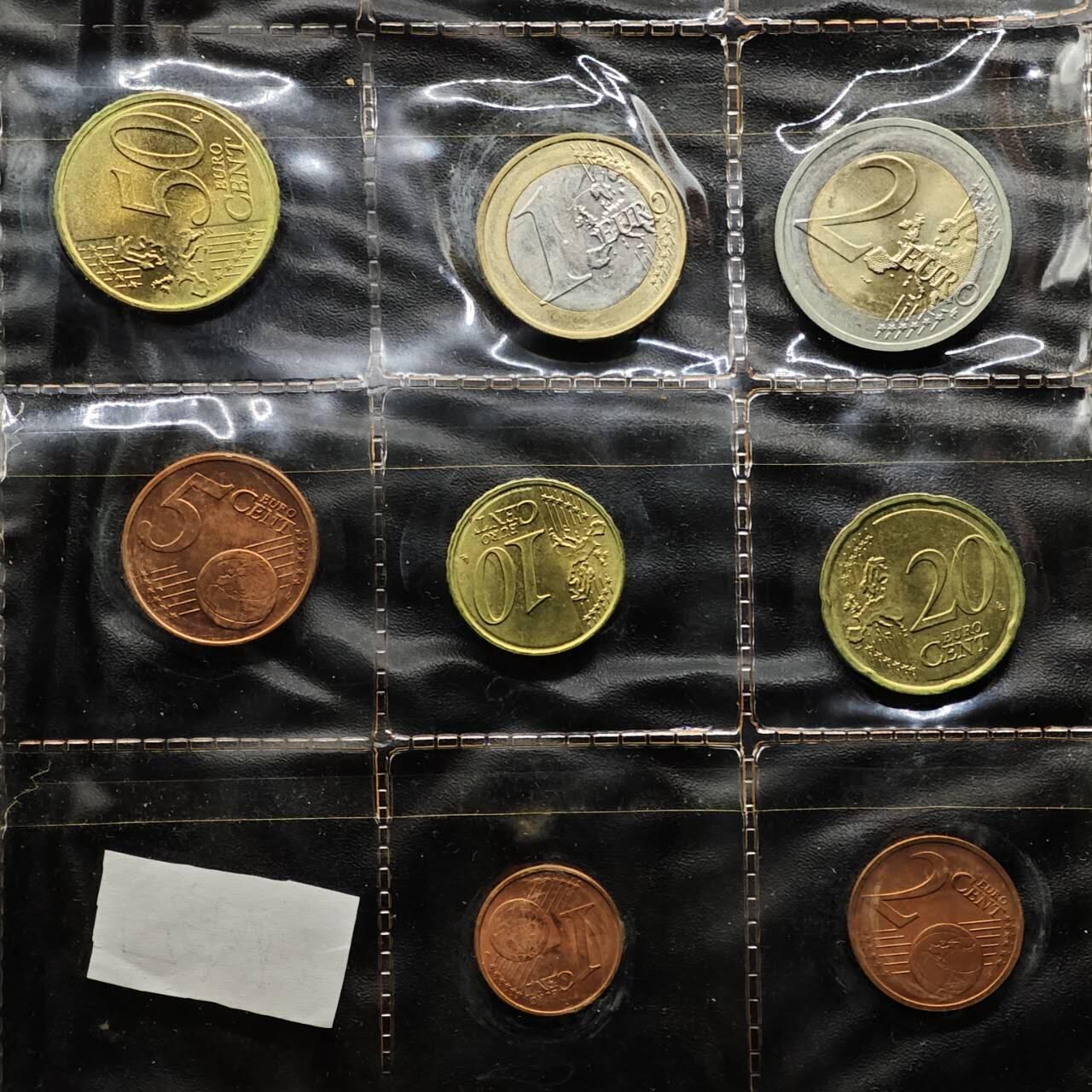  【淘币小摊】限时拍第八百八十九拍   散币套币纸币邮品场    每周一统一发货 立陶宛欧元8枚套