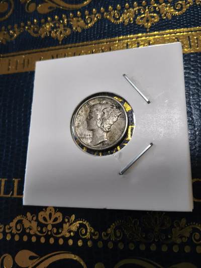 长老汇马年精选第十五场拍卖 - 1944美国小飞侠10分银币，2.5克900银（1）