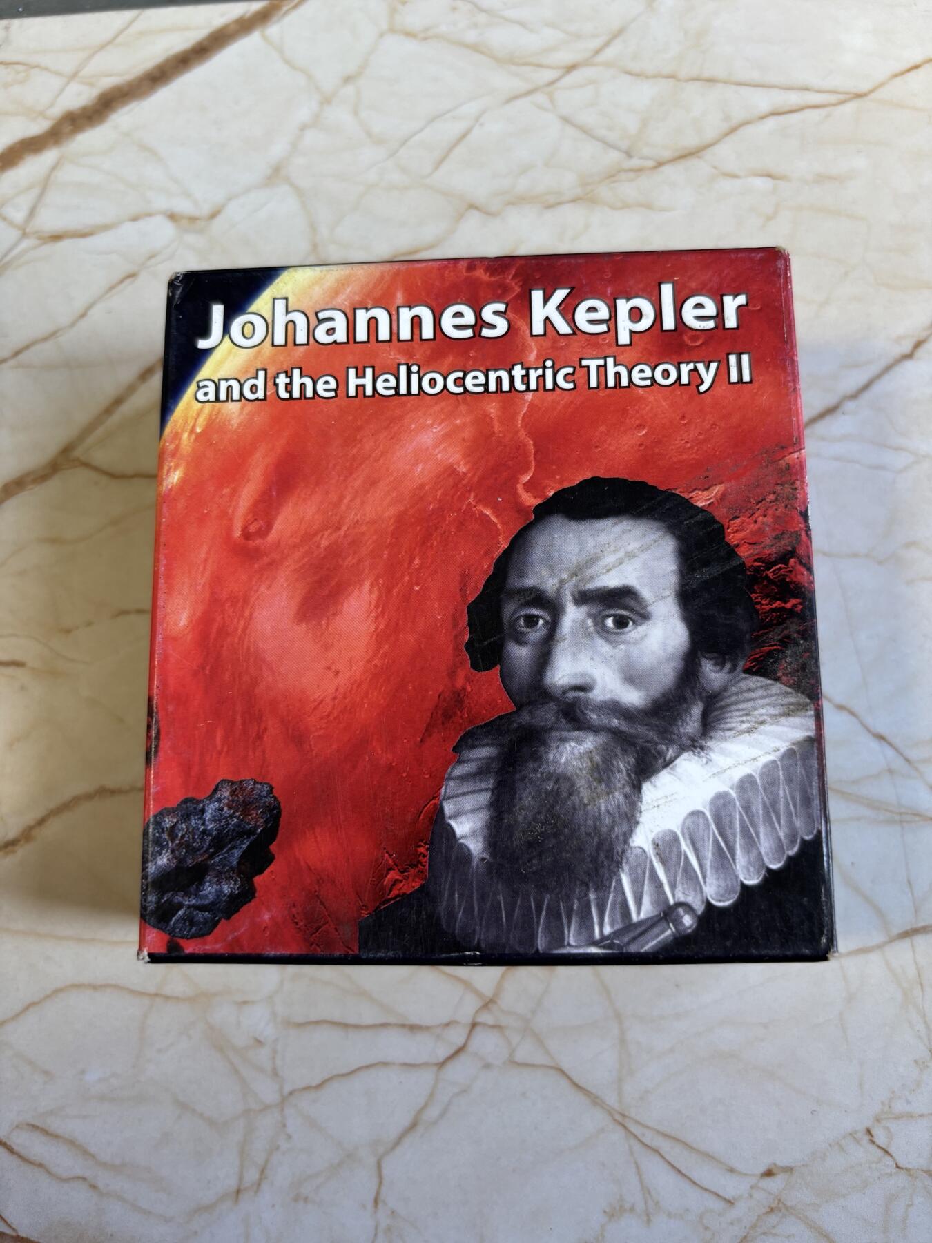 第196期拍卖 布基纳法索2017天文学家系列2开普勒镶3陨石银币,999银，发行500枚