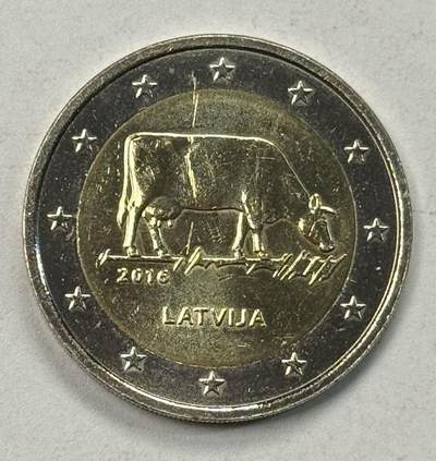 S&S Numismatic世界钱币-拍卖 第125期  - 拉脱维亚2016年 乳业 2欧元双色纪念币