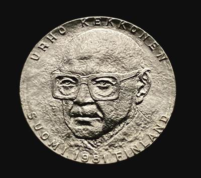 1981年芬兰第八任总统凯科宁80岁生日50马克银币 - 1981年芬兰第八任总统凯科宁80岁生日50马克银币