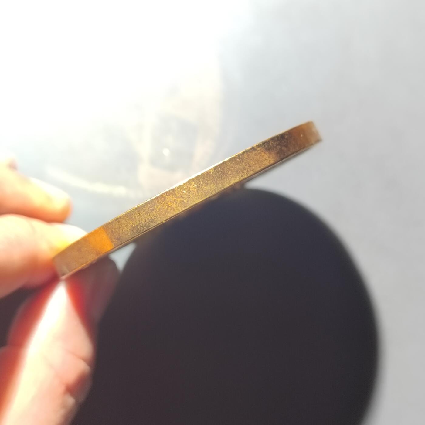 PCAI钱币  3-796 纪念章 钱币小专场 早期中国人民建行大铜镀金章