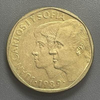 回流0406 - 西班牙1989年500比塞塔（¥23）国王胡安·卡洛斯一世与王后索菲亚