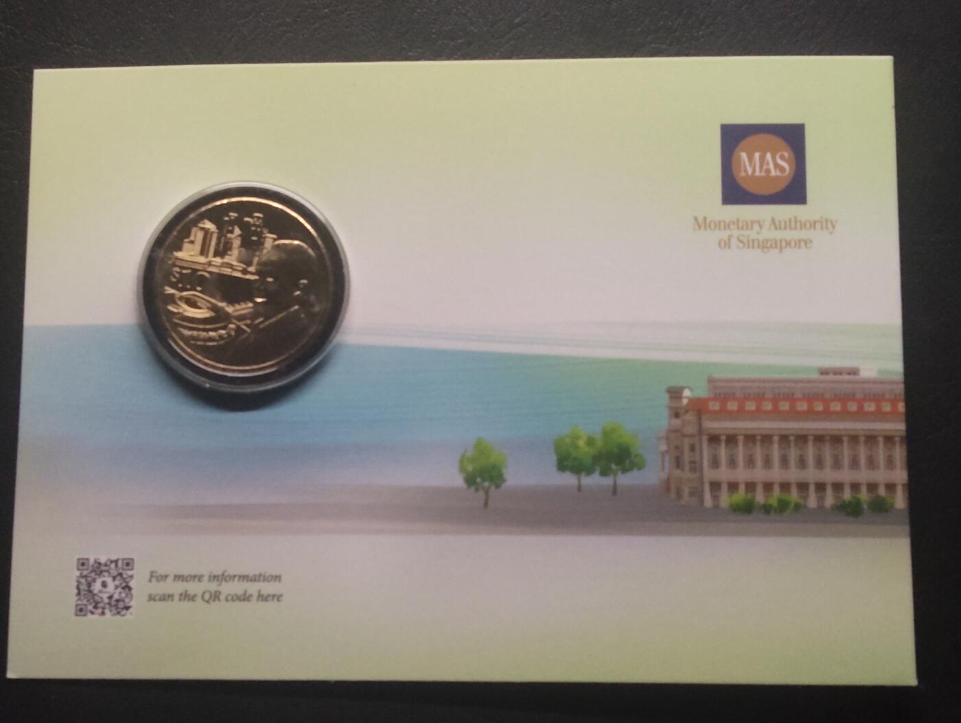 荟藏特别场次第十四期——“社长的硬币堆” 新加坡2023年李光耀诞辰百年10元纪念币带卡册 最后一套