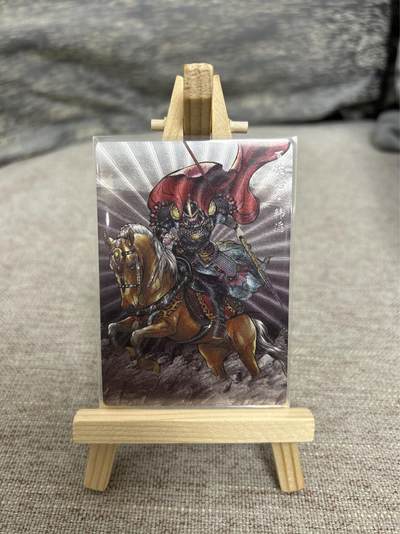 喜灰玩卡拍卖第七期，接拍品0佣金，欢迎送拍，释放现金流，让自己有资金可以购买更多喜欢的卡牌，让别的卡友能淘到更多心仪的卡牌 - 【限编096/099】 卡德曼 张建东老师绘 百胜将韩滔 限编粗闪