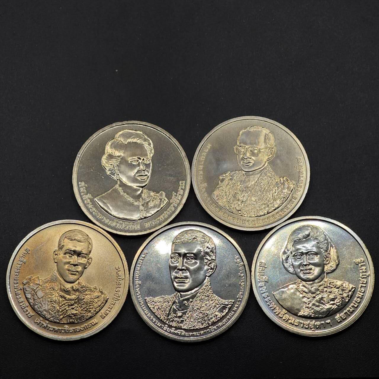  【淘币小摊】限时拍第八百八十九拍   散币套币纸币邮品场    每周一统一发货 泰国50泰铢纪念币5枚