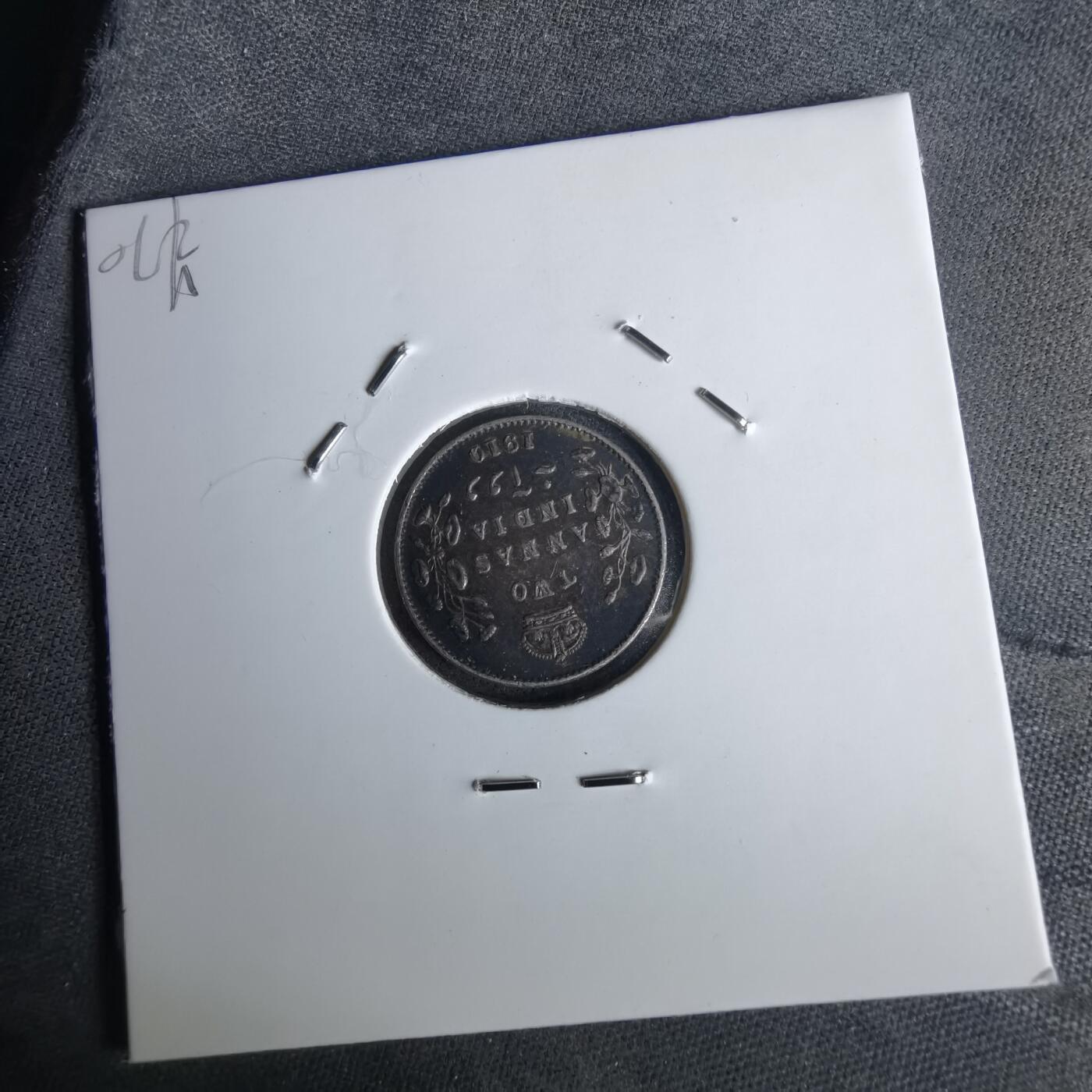 沼泽如烟--第1043场 英属印度1910年爱德华七世2安娜银币