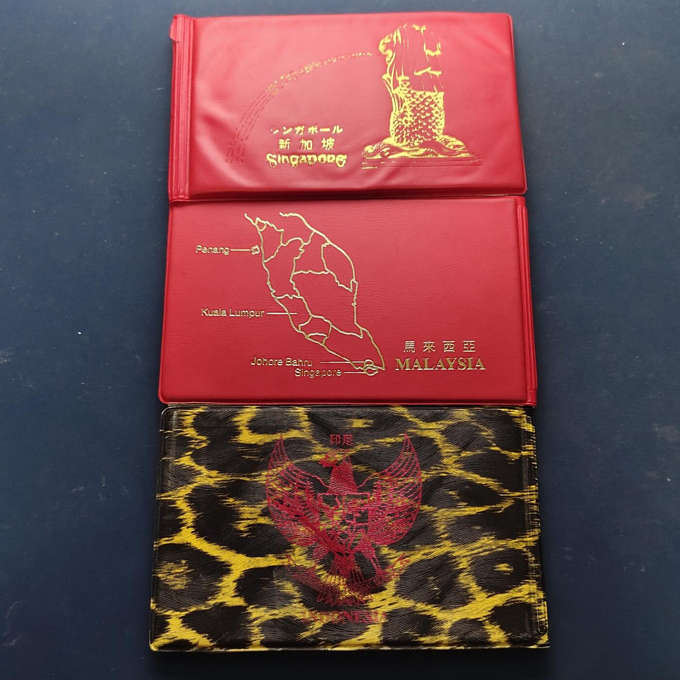 【全场包邮】纯粹捡漏拍517场 【批量】新加坡+马来西亚+印度尼西亚旅游套币6组3套