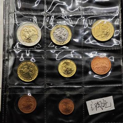  【淘币小摊】限时拍第八百八十九拍   散币套币纸币邮品场    每周一统一发货 - 立陶宛欧元8枚套