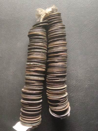 荟藏特别场次第十四期——“社长的硬币堆” - 日本宽永通宝一串200枚 平钱光背背字混合 美品多