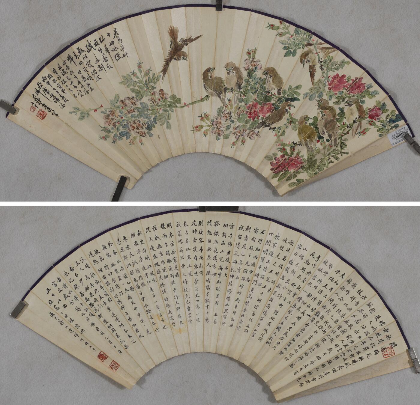 碧月说宝 近现代书画专场（八） 蒋文达 花鸟争妍